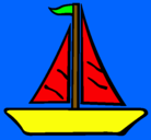 Dibujo Barco velero pintado por reynaldito