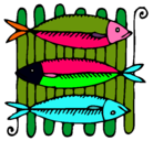 Dibujo Pescado a la brasa pintado por julianaescobar