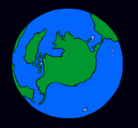 Dibujo Planeta Tierra pintado por luisalberto