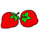 Dibujo fresas pintado por berta