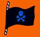 Dibujo Bandera pirata pintado por davidvilla