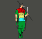 Dibujo Soldado romano pintado por cristian