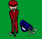 Dibujo Jugador de golf II pintado por yorman