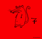 Dibujo Rata pintado por rebelaidley