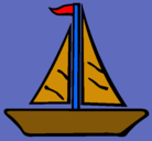 Dibujo Barco velero pintado por adnm