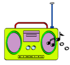 Dibujo Radio cassette 2 pintado por DaNiA