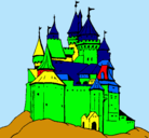 Dibujo Castillo medieval pintado por castillodelrey
