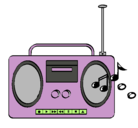 Dibujo Radio cassette 2 pintado por tu_morenita@.es