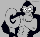 Dibujo Gorila pintado por lucia