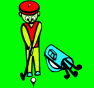 Dibujo Jugador de golf II pintado por MiguelAngelAgüero