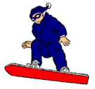 Dibujo Snowboard pintado por benjaminfiguroa
