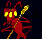 Dibujo Hormiga alienigena pintado por o.k.m
