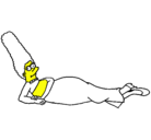 Dibujo Marge pintado por amina