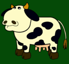 Dibujo Vaca pensativa pintado por LIA