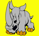 Dibujo Rinoceronte II pintado por vggjnnkm.-.......