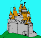 Dibujo Castillo medieval pintado por enrique
