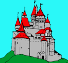 Dibujo Castillo medieval pintado por enzo