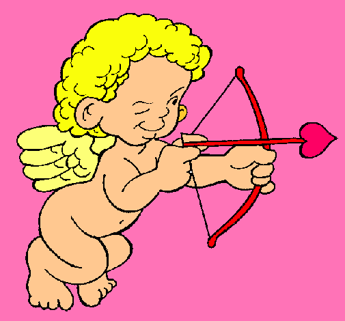 Cupido apuntando con la flecha