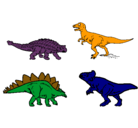 Dibujo Dinosaurios de tierra pintado por lfim