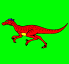 Dibujo Velociraptor pintado por FRAN