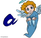 Dibujo Ángel pintado por angelica
