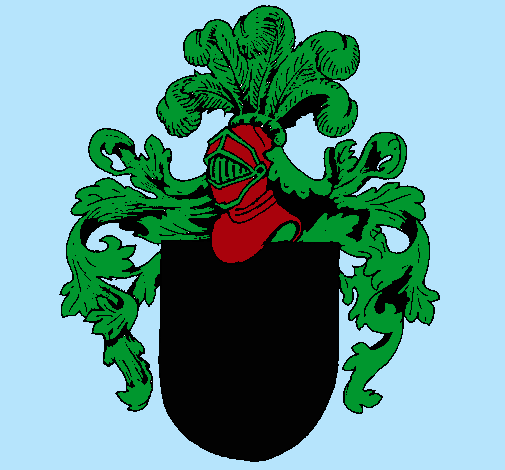 Escudo de armas y casco