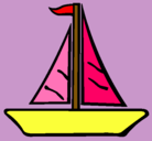 Dibujo Barco velero pintado por CRISTINA