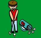 Dibujo Jugador de golf II pintado por danithebedut