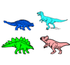 Dibujo Dinosaurios de tierra pintado por roooo