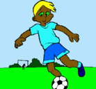 Dibujo Jugar a fútbol pintado por ivanH.G
