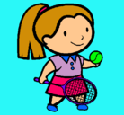 Dibujo Chica tenista pintado por alvaroyesther