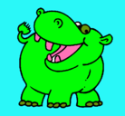 Dibujo Hipopótamo pintado por EDGARALFARRASI
