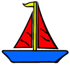 Dibujo Barco velero pintado por DERT