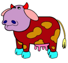 Dibujo Vaca pensativa pintado por jammild