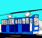Dibujo Tranvía con pasajeros pintado por ANTONIOCONTRERAS
