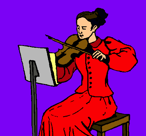 Dama violinista