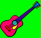 Dibujo Guitarra española II pintado por titilaia