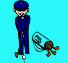 Dibujo Jugador de golf II pintado por oconer