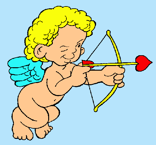 Cupido apuntando con la flecha