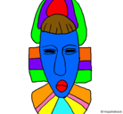 Dibujo Máscara africana pintado por RACHEL