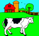 Dibujo Vaca pasturando pintado por CHRISTIAN