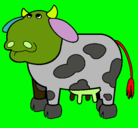 Dibujo Vaca pensativa pintado por sergi