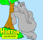 Dibujo Horton pintado por LEDIS