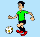 Dibujo Jugador de fútbol pintado por nicolasmuoz