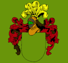 Dibujo Escudo de armas y casco pintado por richard