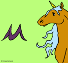 Dibujo Unicornio pintado por thania