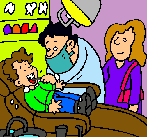 Niño en el dentista