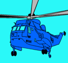 Dibujo Helicóptero al rescate pintado por dani