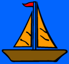 Dibujo Barco velero pintado por cesar