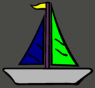 Dibujo Barco velero pintado por fabian